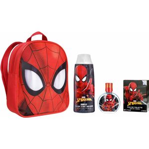 Spider-Man Geschenkset - Eau de Toilette 50 ml & Douchegel 300 ml - Met Rugzak