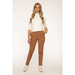 Floritzi - Broek - Bruin - Ruffles - Stretch - Maat M