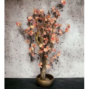 Seta Fiori - Kunst Bloesemboom - Kunstboom - 120cm - Peach - Zalm roze - Voor Binnen - Sakura