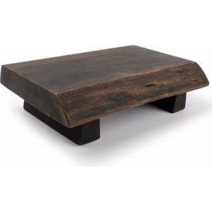 S|P Collection - Serveerplank 28x18xH7,5cm op voet hout zwart - Chop