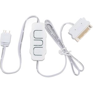 ARGB-controller - Professionele 5V 3-pins SATA-voeding met afstandsbediening voor PC-fans en DIY ARGB-apparaten (WIT)