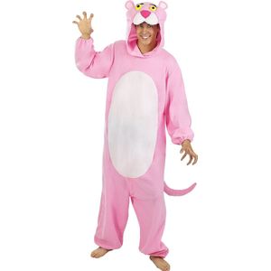 FUNIDELIA Pink Panther Onesie - Pink Panther Kostuum voor Volwassenen - Maat: M-L