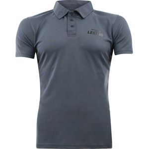 Sport Polo Kids/Volw. Grijs SlimFit Polyester M