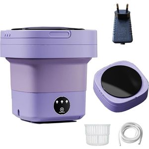 Draagbare Wasmachine - Mini-wasmachine - Ideaal voor Reizen en Camping - 8L