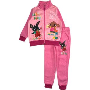 Bing Bunny & Sula Let's play joggingspak / huispak / vrijetijdpak roze maat 116