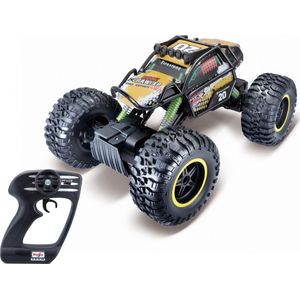 Maisto Monstertruck Rc Tech Rock Crawler Pro Geel/zwart