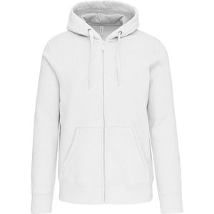 Kariban Hooded sweater met rits K444 - White - M