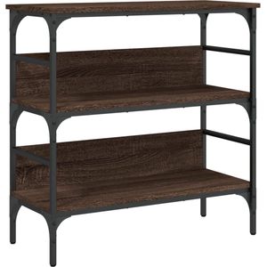 vidaXL Wandtafel Bruineiken 75x32x75 cm Wandtafel - Wandtafels - Bijzettafel - Console Tafel