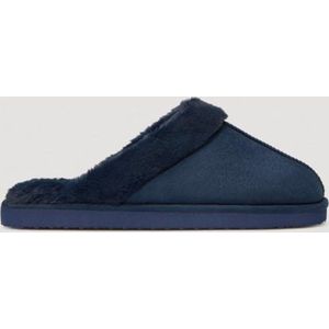 Pantoffels heren blauw suede | slippers