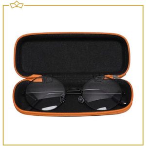 ATTREZZO® Brillenkoker met rits - Hard Case - Oranje