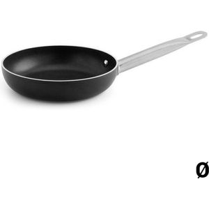 Quid Pro Chef Roestvrij Stalen Pan 22 cm - Geschikt voor Oven en Inductie - Bicapa Antiaanbaklaag - PFOA-vrij