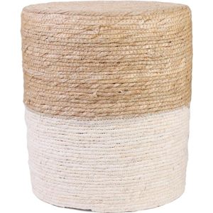 Blue Lagoon Beige Pouf - Zacht en Comfortabel