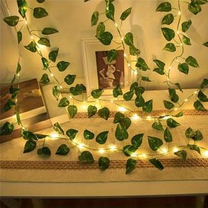 Nivard Lichtslinger - Lichtsnoer Buiten - Binnen - Klimop Slinger - Slinger Met Led Lichtjes - LED Klimop - 2M