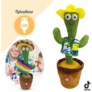 Dansende cactus - Pratende cactus - Baby speelgoed - Dancing cactus - Zingende cactus - Speelgoed met geluid - USB opladen
