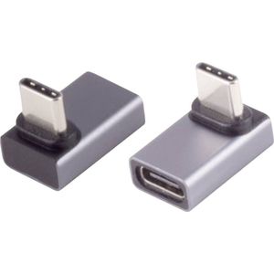 BKL Electronic 10080136 USB-C-adapter, 4.0, 90° hoek boven/onder, Pro Adapter, haaks 1 stuk(s)