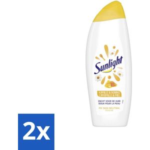 Sunlight - Douchegel - Kamille En Honing - PH Neutraal - 500 ml - Voordeelverpakking - 2 stuks