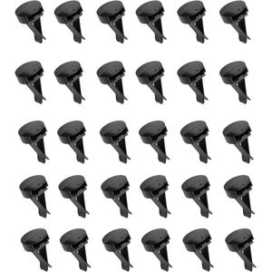 30 Stuks Vierkante Hoofd Auto Air Vent Clips - Zwart