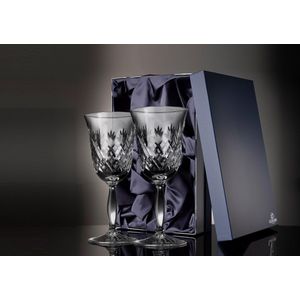 Wijnglazen Skye 2 stuks - Geschenkverpakking - Loodkristal - Glencairn Crystal Scotland