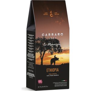 Gemalen Koffie uit Ethiopië 250gr - Caffe Carraro 1927 - Filter Koffie