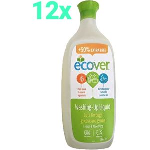 Ecover Afwasmiddel - Washing-Up Liquid Lemon & Aloe Vera - 12x 750ml