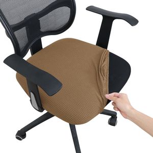 Ralfos Bureaustoelhoes bruin - Chair cover - Ralfos zitting Bureaustoelhoes - bureaustoel hoes - Hoes - Voor zitting - Waterafstotende stoelhoes - Stretch - Kantoor en thuisgebruik - Wasmachine bestendig