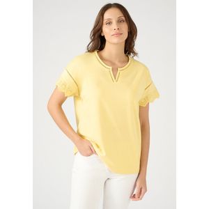 Damart - T-shirt in biologisch katoen* - Vrouwen - Geel - XL