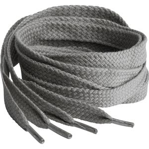 Springyard Shoelaces Flat 9.0 mm - veters plat - donkergrijs - 90cm - 1 paar