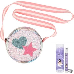 Set : Handtas Souza zilver glitter + roll-on parfum Miss Nella