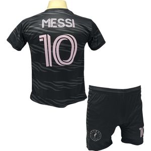 Messi Miami Voetbalshirt en Broekje Voetbaltenue Zwart - Inter Miami CF - Maat XL