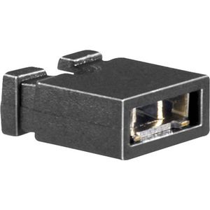 BKL Electronic 2604009 Kortsluitingsbrug Rastermaat: 2.54 mm Aantal polen per rij:2 Inhoud: 100 stuk(s)