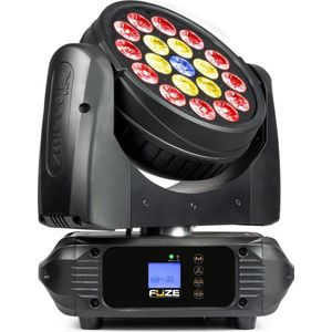 Moving head - BeamZ FUZE1910 - met 19x 10W LED's, DMX en 3 ringen