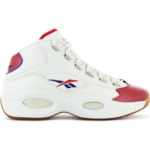 Reebok Question Mid - Heren Basketbalschoenen Sneakers Leer Wit GZ7099 - Maat EU 42.5 UK 8.5