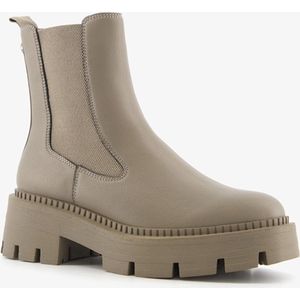 Tamaris dames Chelsea boots groen/beige - Maat 39