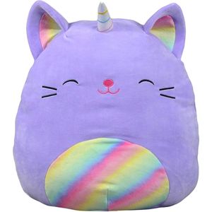 Klikkopers® - Kawaii knuffel - 30 cm - Squish Knuffel - knuffel Eenhoorn - Kawaii Kussen - Eenhoren Knuffel - Unicorn Knuffel - Paars Kat Knuffel