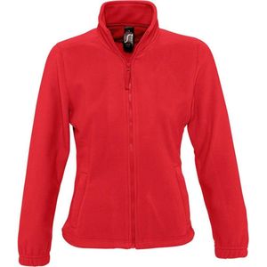 SOLS Dames/dames North Full Zip Fleece Jacket (Rood)