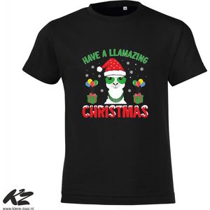 Klere-Zooi - Have a Llamazing Christmas - Kids T-Shirt - 128 (7/8 jaar)