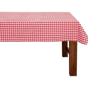 tafelkleed, rood/wit, 100 x 140 cm