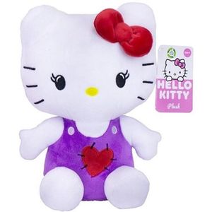 Hello Kitty (Paars/Wit) Halloween Pluche Knuffel 25 cm - Speelgoed Knuffels voor Kinderen Meisjes - Kat Cat Kitten Plush Toy - Melody, Kuromi, Hello Kitty