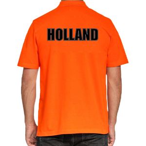 Grote maten Holland oranje poloshirt Holland / Nederland supporter EK/ WK heren XXXL