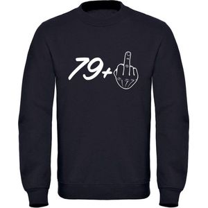 80 jaar | verjaardagstrui | verjaardag | Unisex | Trui | Sweater | Hoodie | Capuchon | Zwart