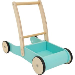 Bandits & Angels loopwagen Little Walker mint - hout - 1 jaar - jongens en meisjes