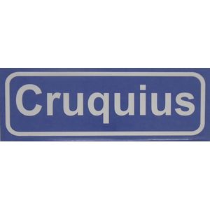 Koelkast magneet plaatsnaambord Cruquius.