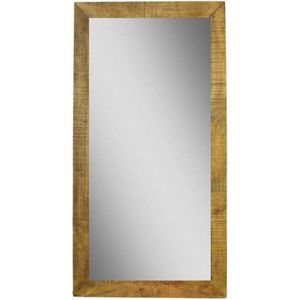 Preston Wandspiegel - 70x3x135 cm - Bruin - Mangohout - spiegel rond, spiegel goud, wandspiegel, wandspiegel rechthoek, wandspiegel industrieel, wandspiegel zwart, wandspiegel rond, wandspiegels woonkamer, decoratiespiegel