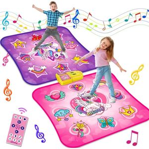 Dansmat speelgoed voor kinderen – interactieve speelmat met muziek en LED-licht