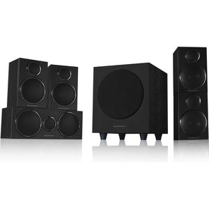 Wharfedale DX-3 5.1 HCP - Surround sound luidsprekersysteem - Compacte home cinema - Zwart