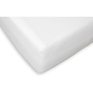 Briljant Home Molton Hoeslaken voor Split matras - 180x210 - Matrasbeschermer - 100% katoen - Wit