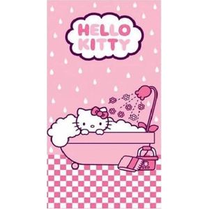 Hello Kitty Strandlaken - 70x140 cm - Badhandoek Katoen - Roze