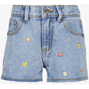 TwoDay meisjes denim short met borduursels - Blauw - Maat 98
