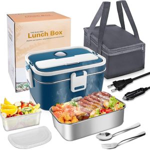Lexium Elektrische Lunchbox - Verwarmde Lunchbox - Voor Warme Maaltijden - Thermos Lunchbox - Lunchboxen