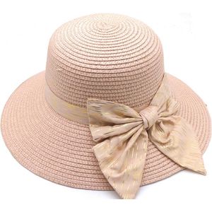 Hoed - roze - strik - zomer - vakantie - festival - zon - dames - accessoire